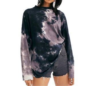 Free People Be Free tie-dye T-shirt in black sold out